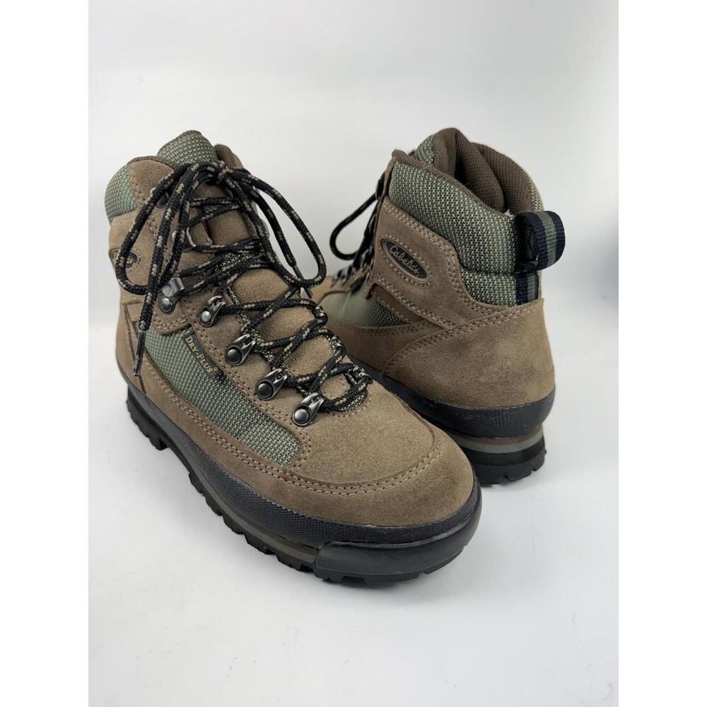 Cabela’s Dry-Plus Brown Green Women’s US 6 EU 37 Ankle Hiking Boots Waterproof